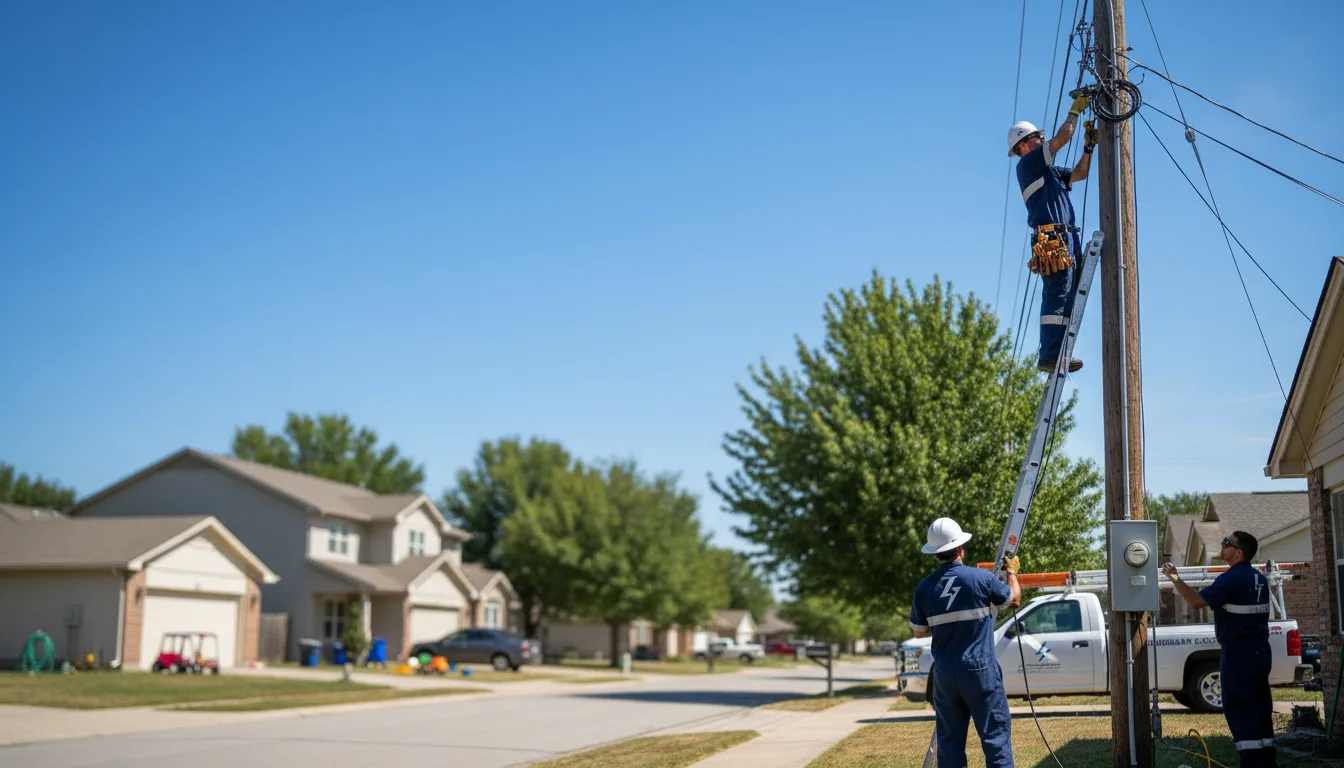 Residential electrician providing installation services in Linthicum Heights, MD